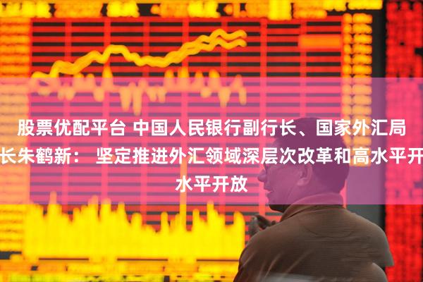 股票优配平台 中国人民银行副行长、国家外汇局局长朱鹤新： 坚定推进外汇领域深层次改革和高水平开放